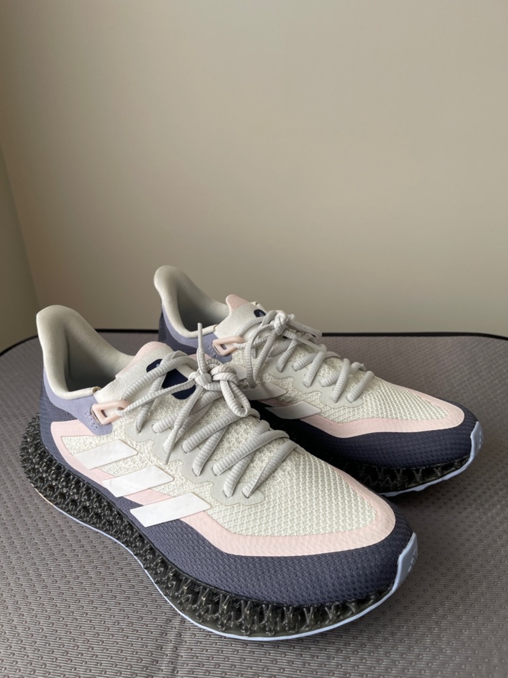 adidas Women's Sneakers in Light Gray, Blue & Pale Pink